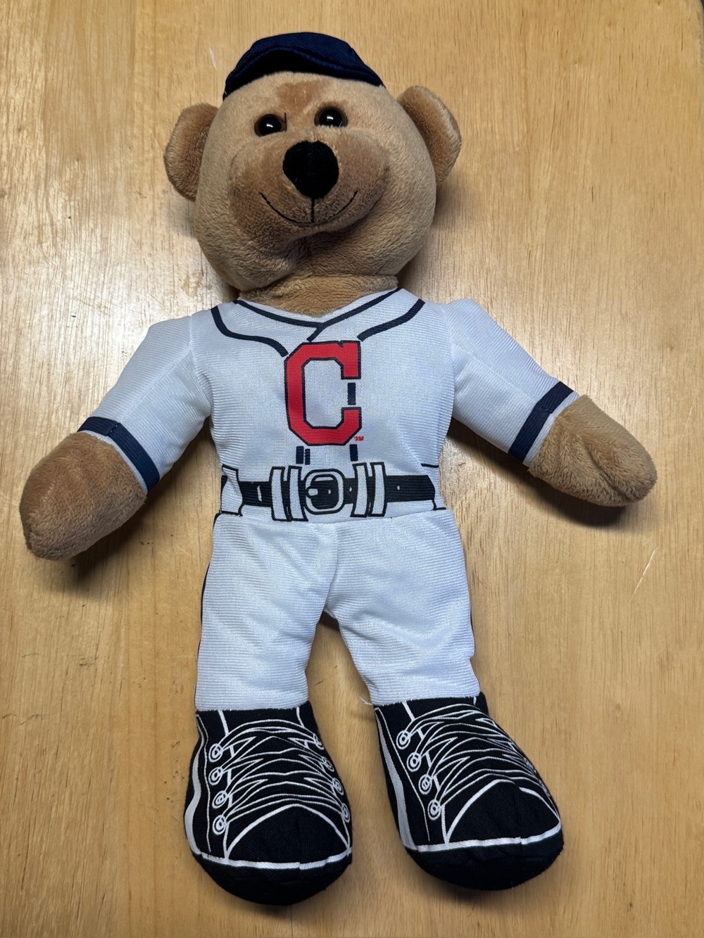 Cleveland Baseball Stuffed Bear. MLB merch. Pre-owned 14”